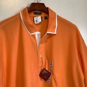 Outer Banks Mens 2XL‎ Melon Orange Egyptian Cotton Polo Shirt NWT 6093